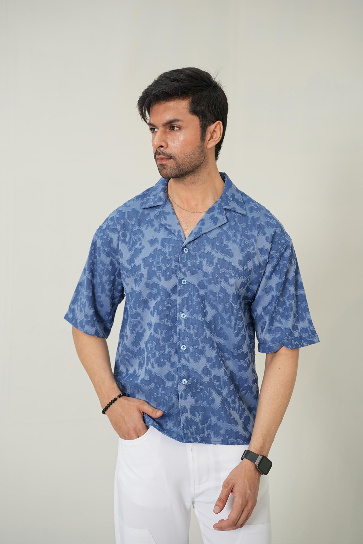 Slate Indigo Resort Set – Premium 2-Piece Co-ord Look