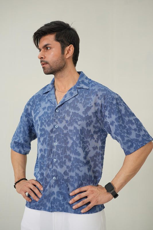 Slate Indigo Resort Set – Premium 2-Piece Co-ord Look