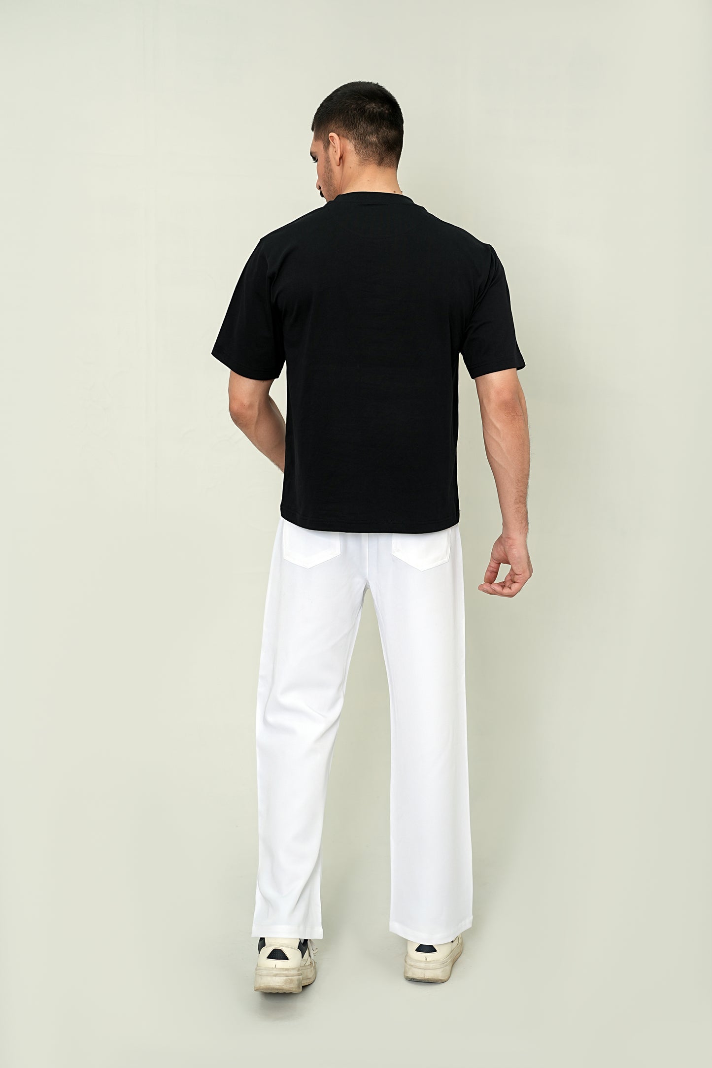Rhinestone "Weekend" Oversized Tee – Pitch Black