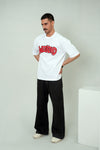 Men's Off-White "Weekend" Graffiti Graphic Tee – Premium Heavyweight Boxy Fit