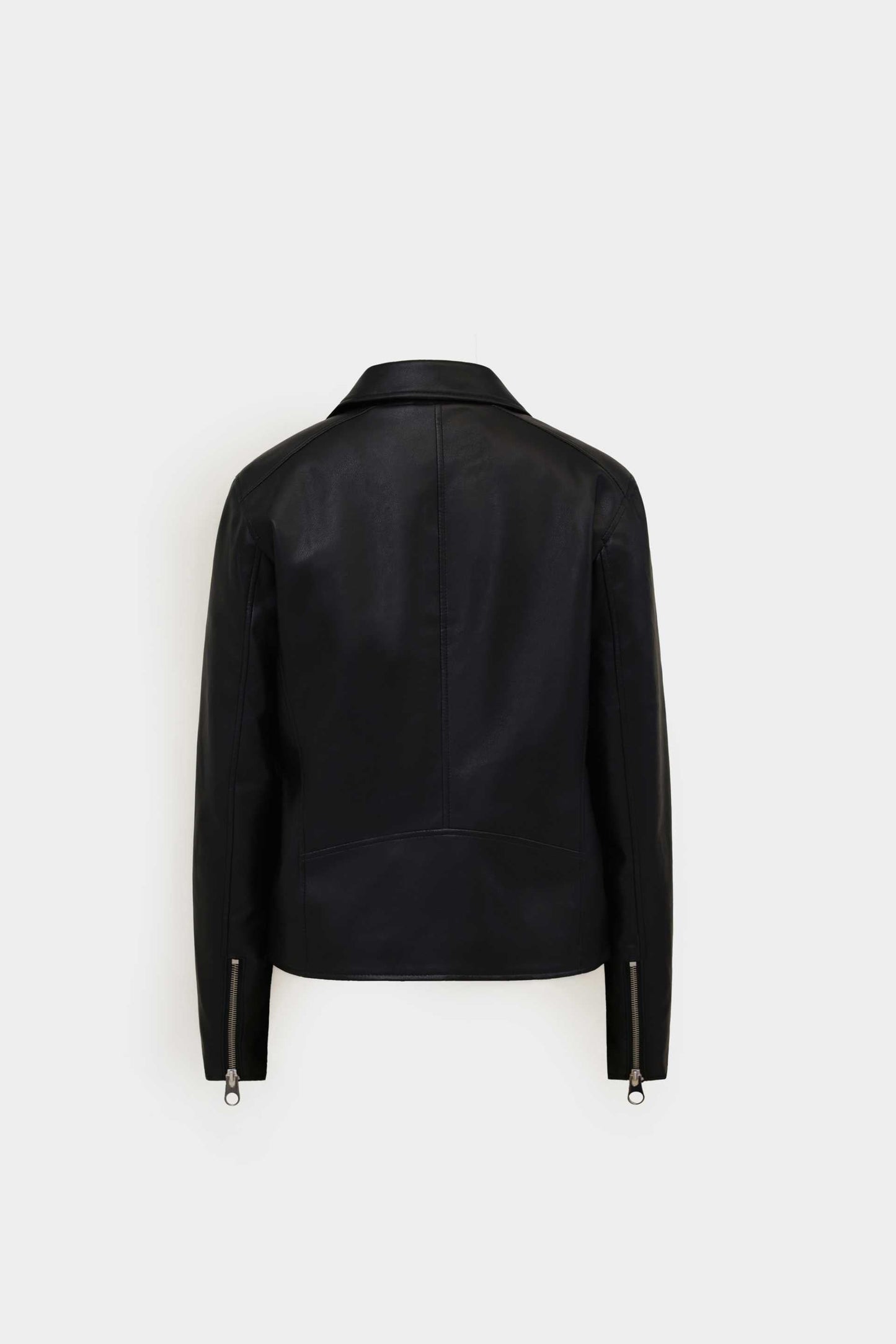 Cropped Basic Biker Jacket