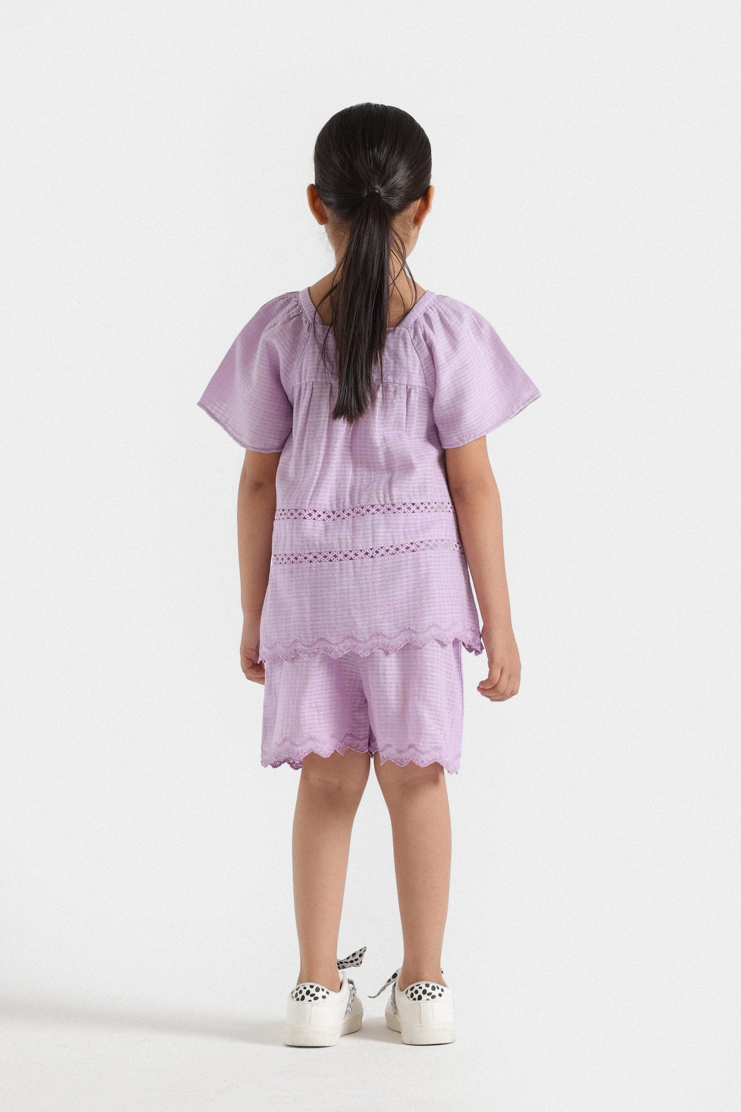 Embroidered Cut Work Co-Ord Set