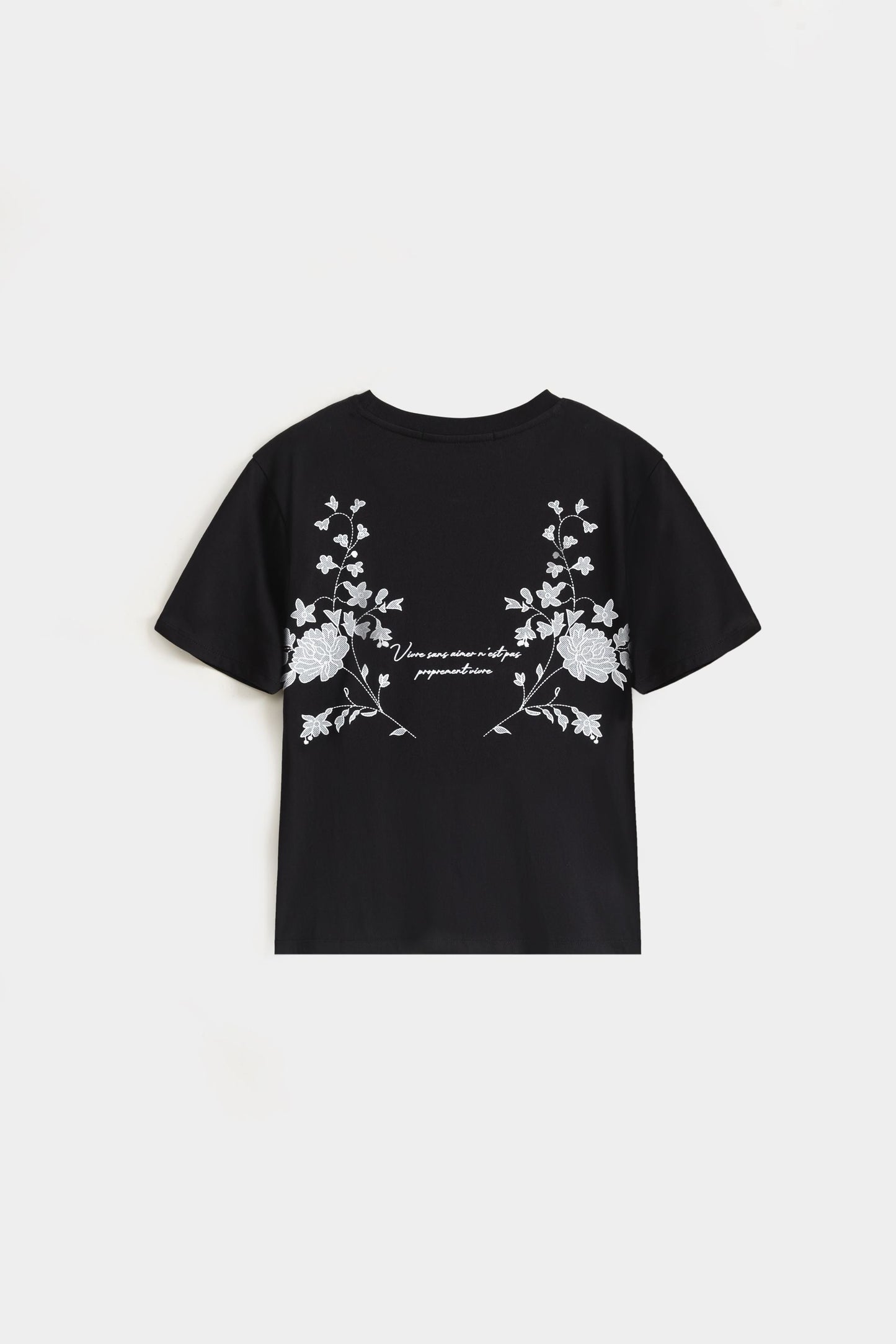 Floral Embroidered T-Shirt