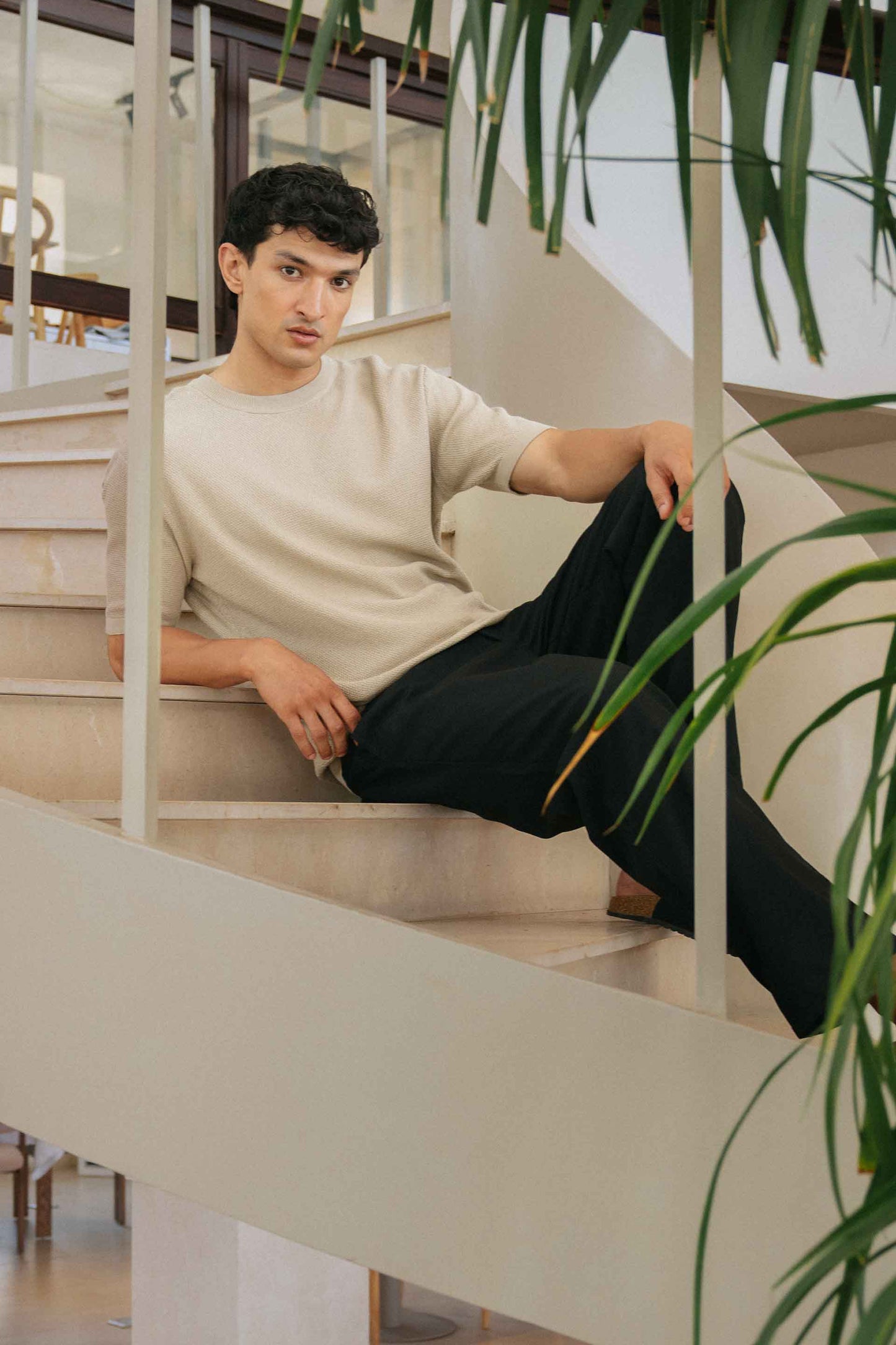 Basic Textured T-Shirt