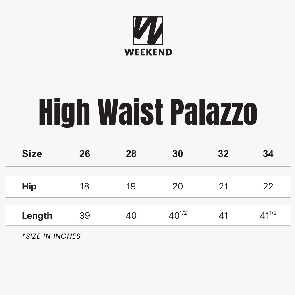 High Waist Palazzo