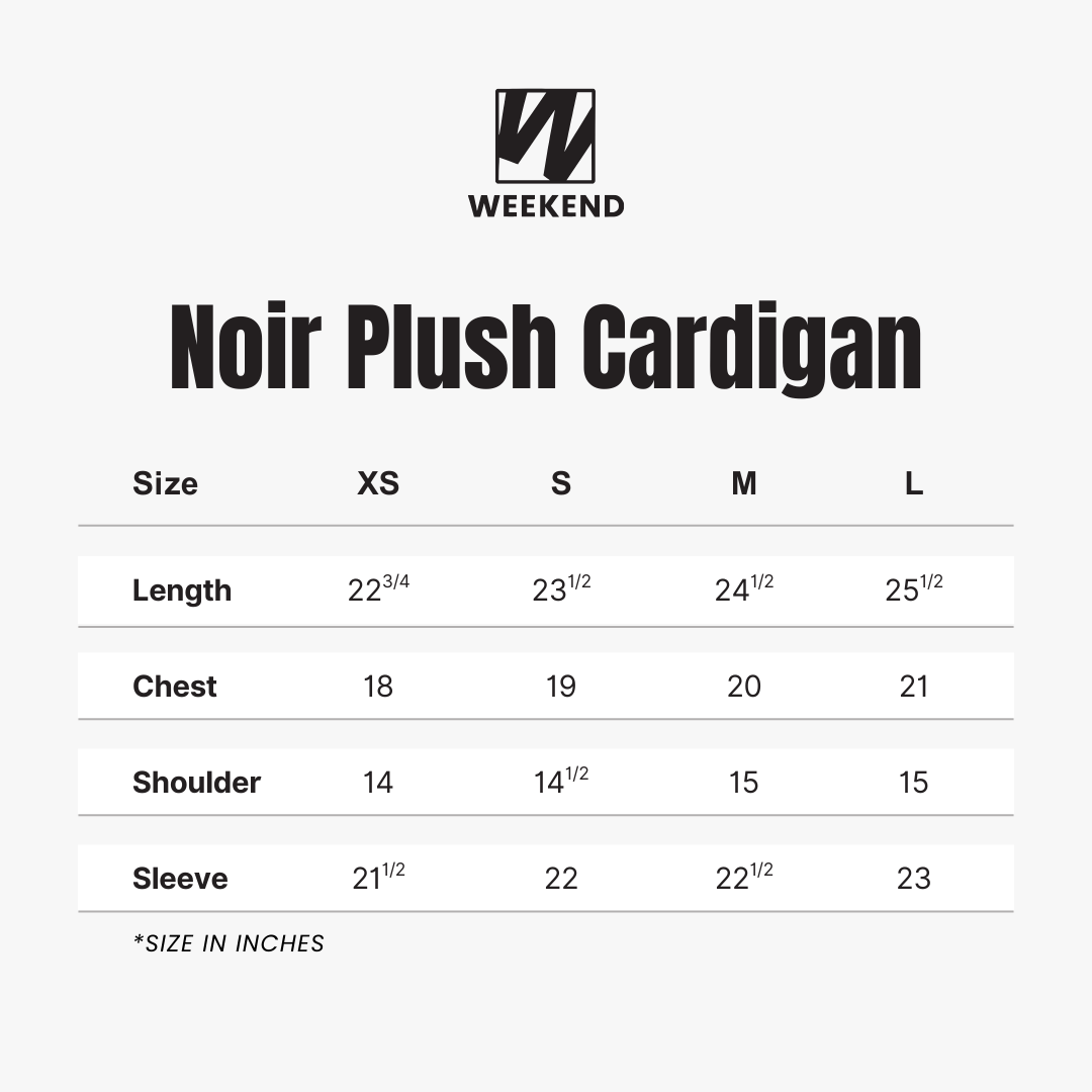 Noir Plush Cardigan