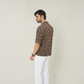 Earthy Cubist Cuban Resort Set – 2-Piece Co-ord