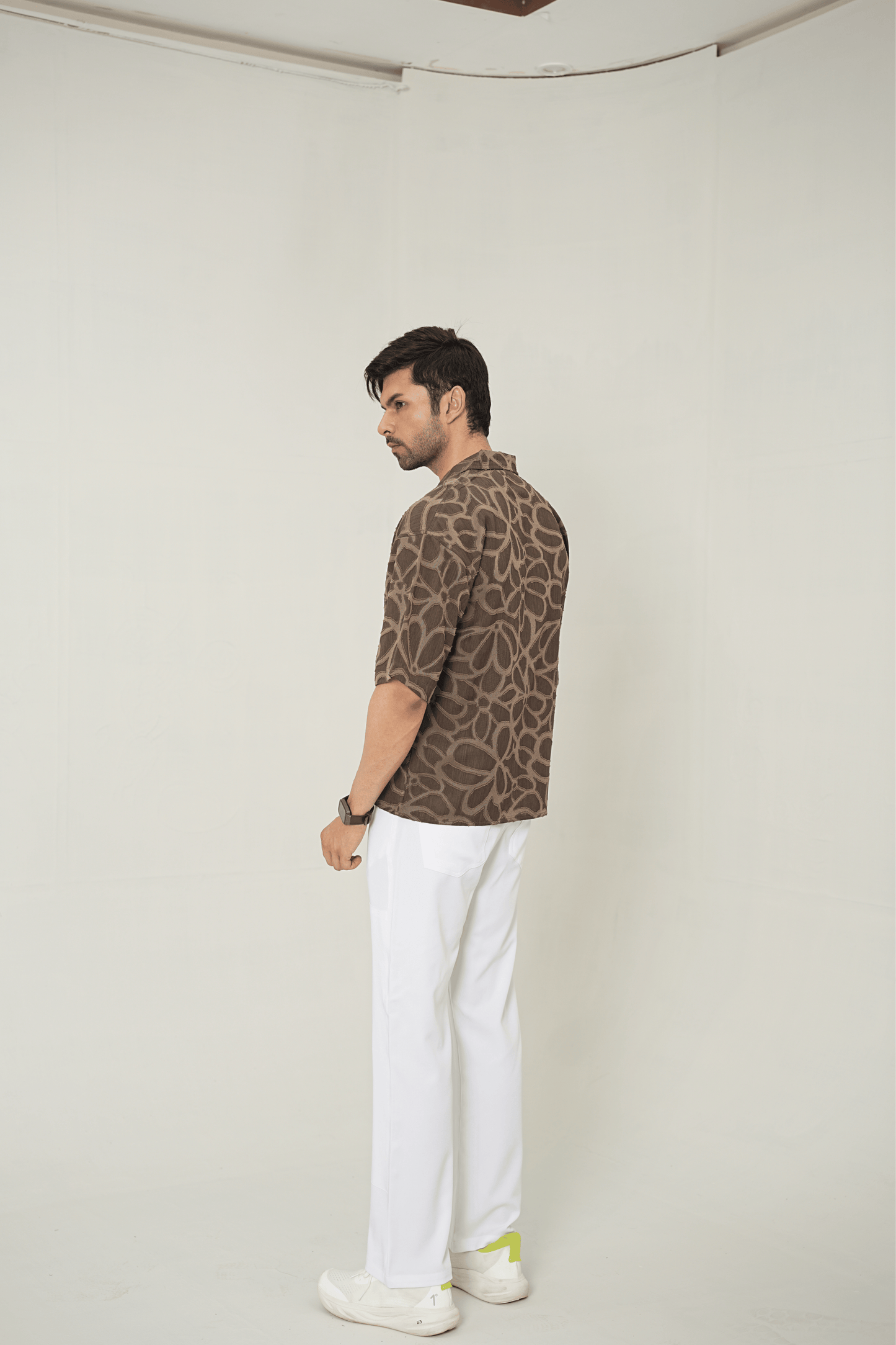 Earthy Cubist Cuban Resort Set – 2-Piece Co-ord