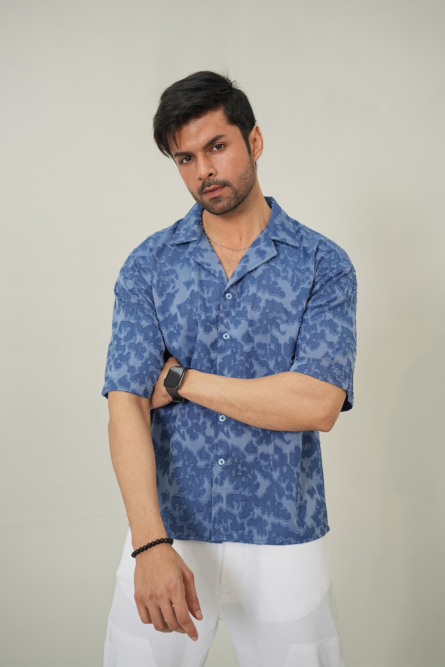 Slate Indigo Resort Set – Premium 2-Piece Co-ord Look