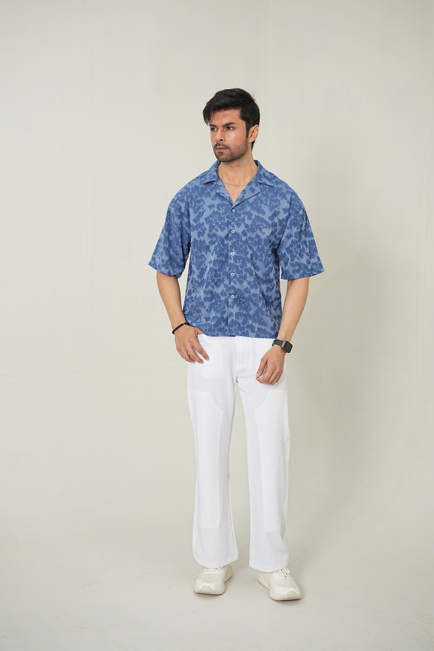 Slate Indigo Resort Set – Premium 2-Piece Co-ord Look