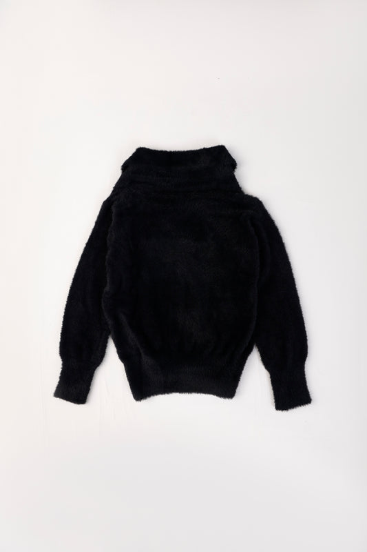 Noir Plush Cardigan