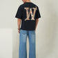Baroque Monogram Boxy Tee & Wide-Leg Denim Set