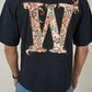 Baroque Monogram Oversized Tee – Midnight Navy