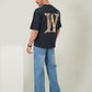Baroque Monogram Boxy Tee & Wide-Leg Denim Set