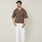 Earthy Cubist Cuban Resort Set – 2-Piece Co-ord