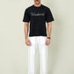 Rhinestone "Weekend" Oversized Tee – Pitch Black