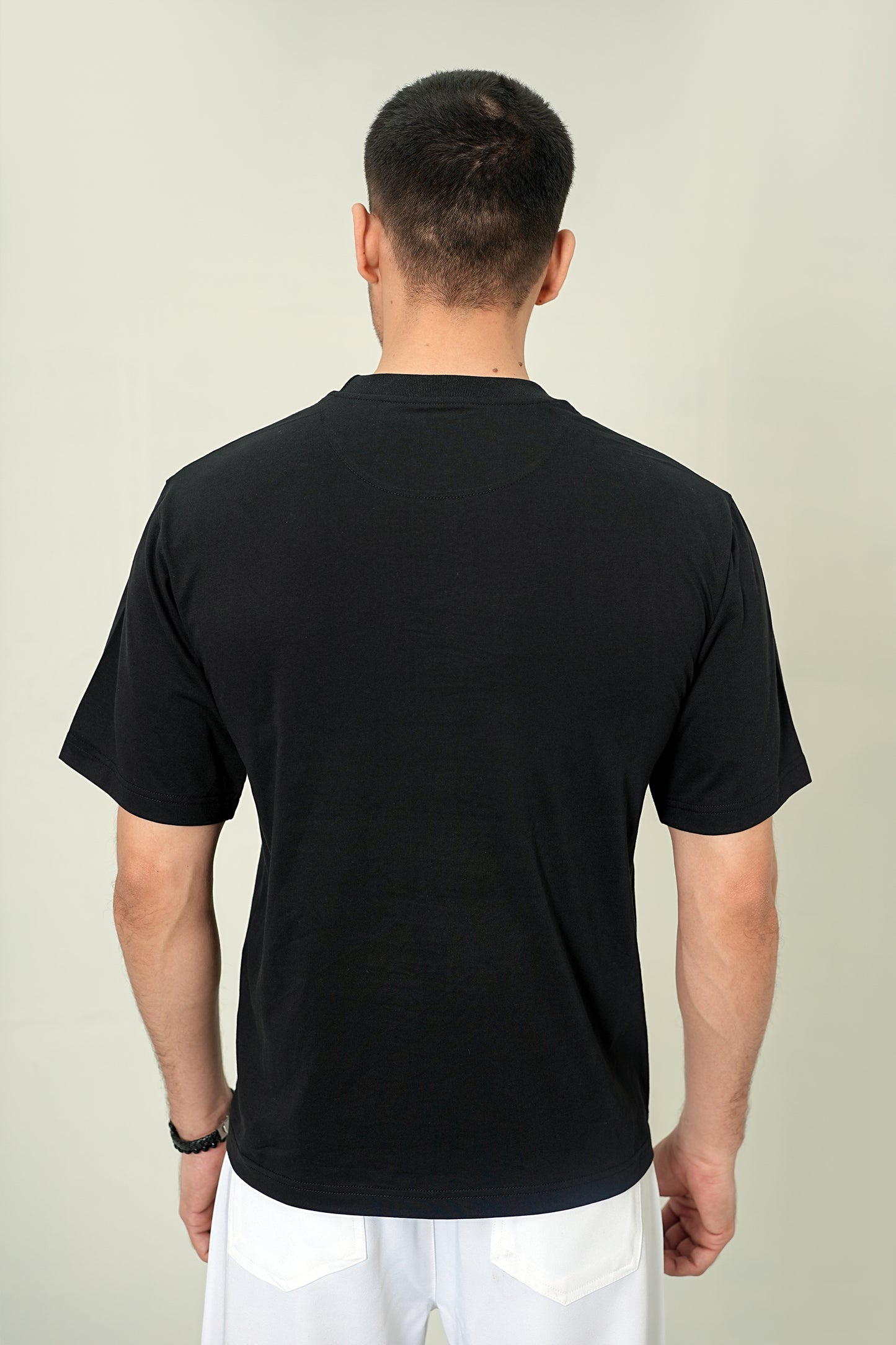 Rhinestone "Weekend" Oversized Tee – Pitch Black