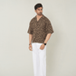 Earthy Cubist Cuban Resort Set – 2-Piece Co-ord