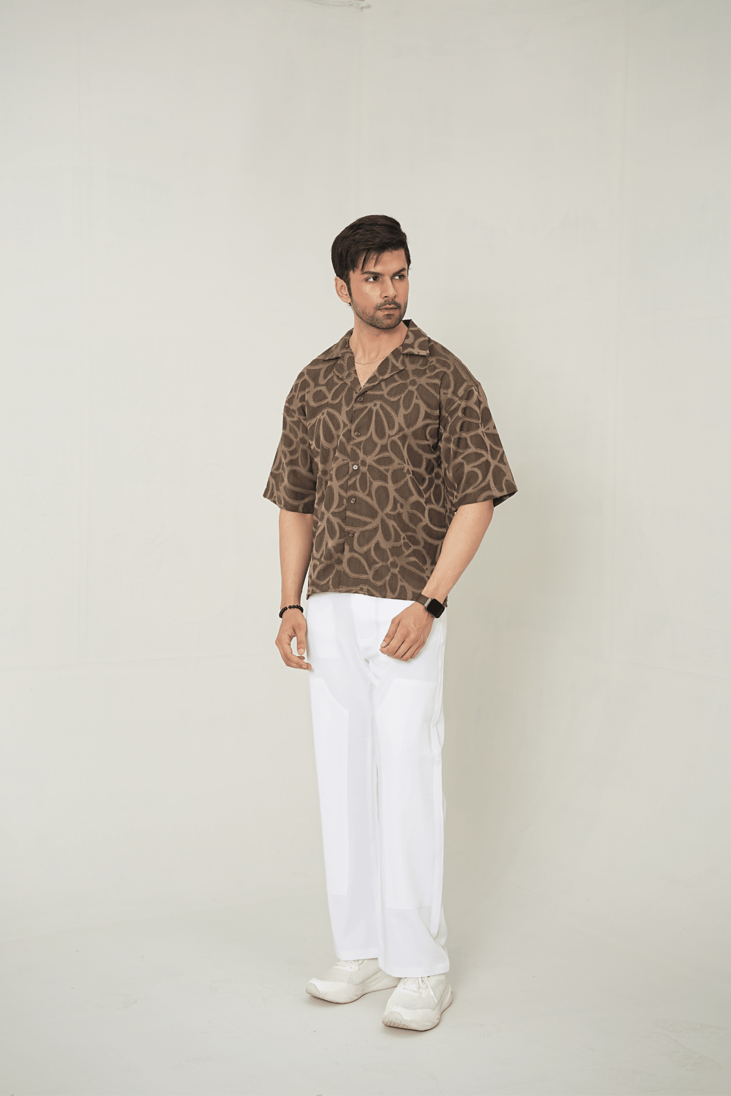 Earthy Cubist Cuban Resort Set – 2-Piece Co-ord