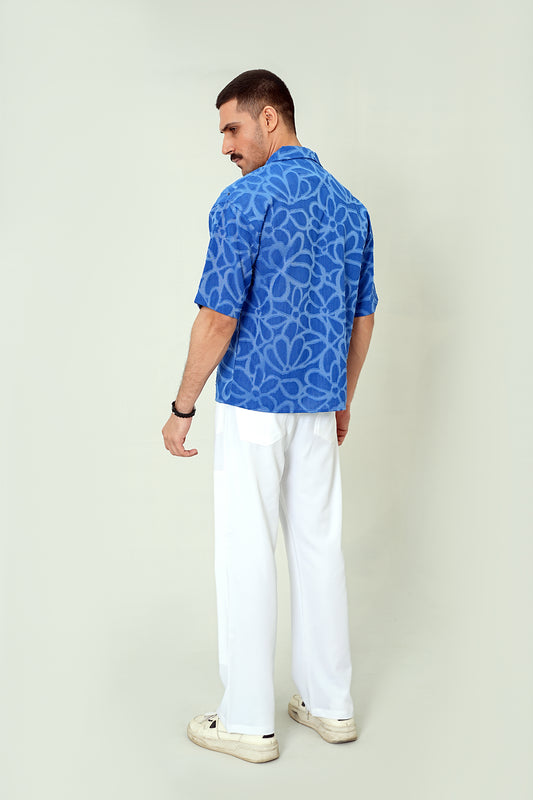 Cobalt Resort Set – Premium 2-Piece Cuban Co-ord Look