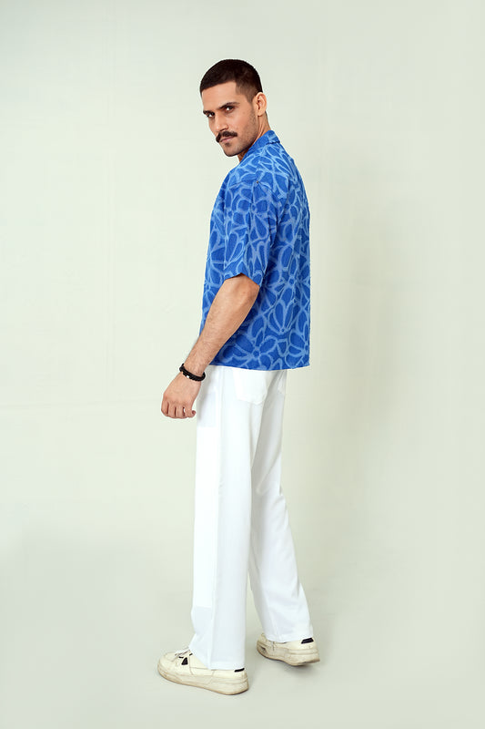 Cobalt Resort Set – Premium 2-Piece Cuban Co-ord Look
