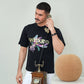 Men's Midnight Black "Weekend" Avant-Garde Graphic Tee – Premium Drop-Shoulder Fit