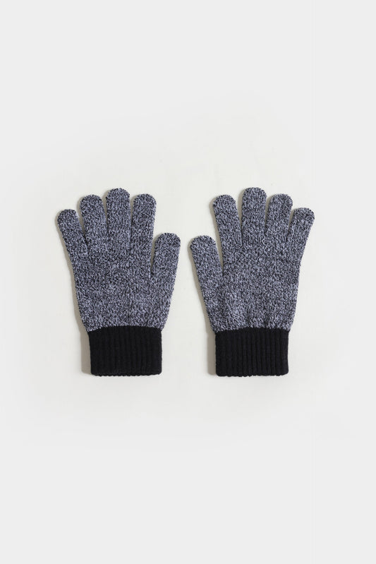 Knitted Contrast Gloves