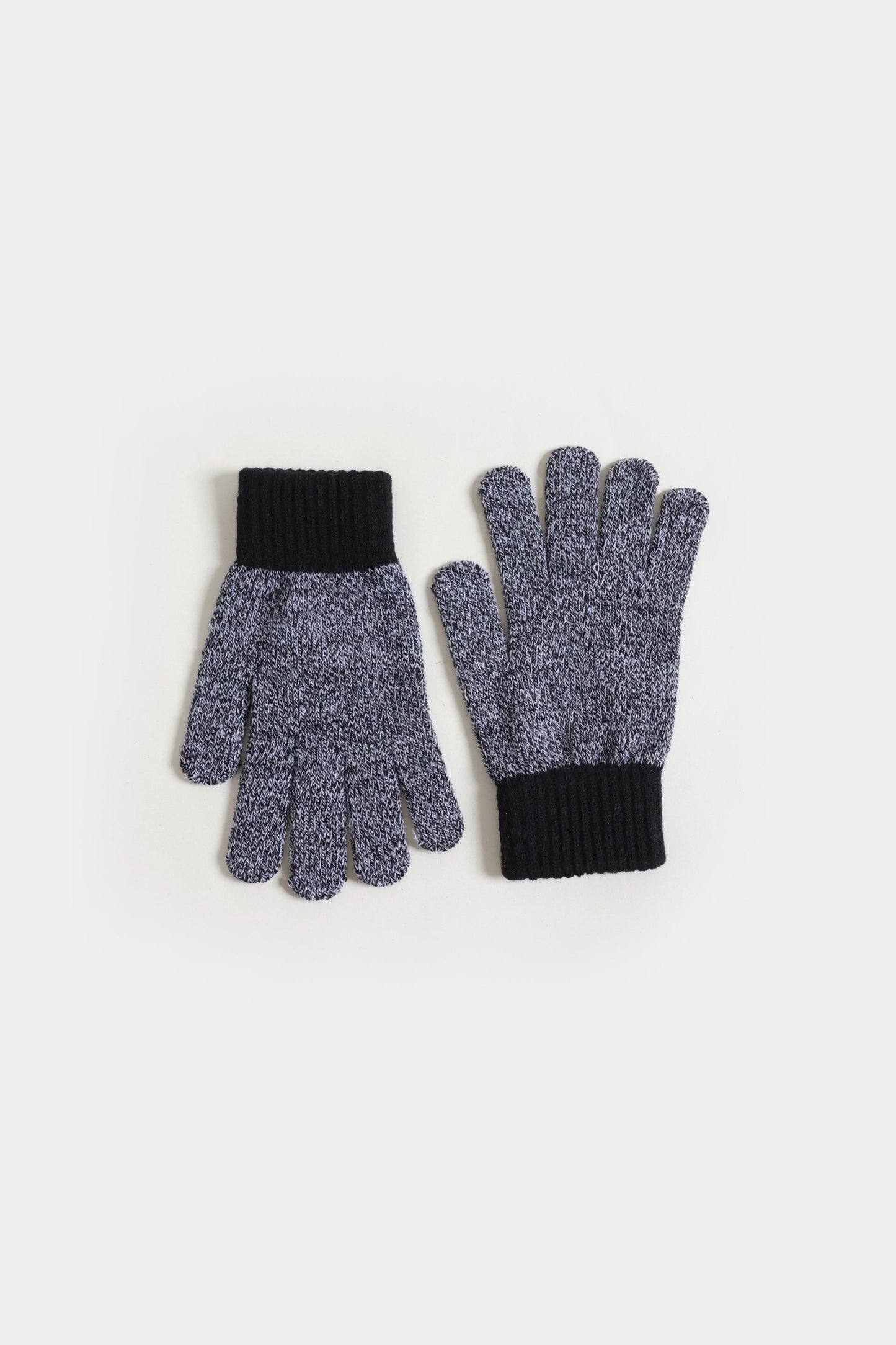 Knitted Contrast Gloves