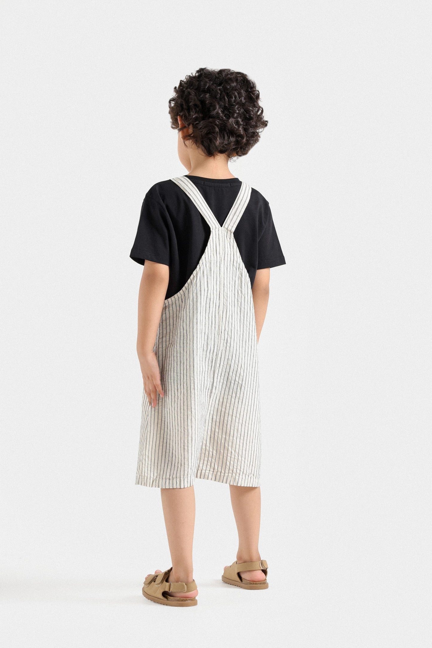 Woven Striped Dungaree