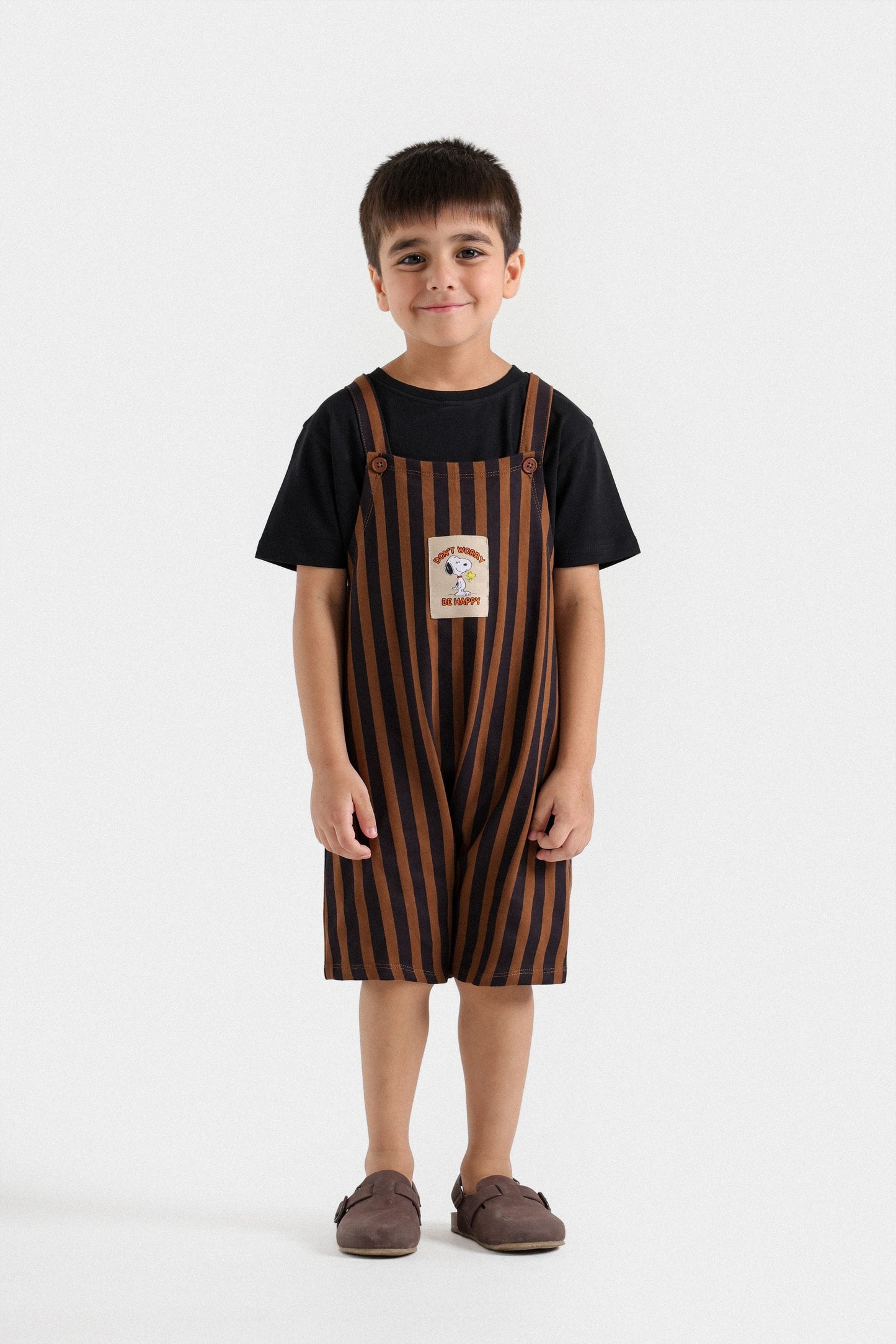 Character Label Knit Dungaree