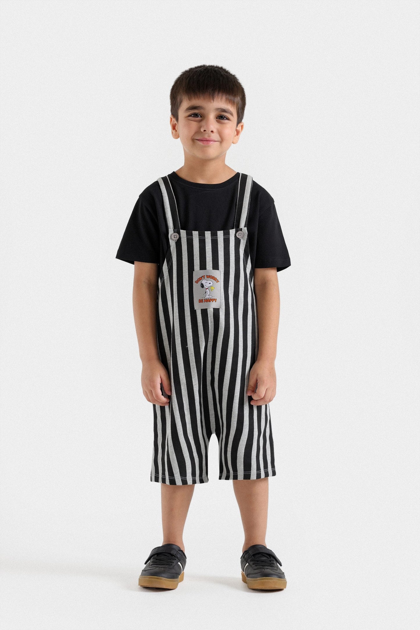 Character Label Knit Dungaree