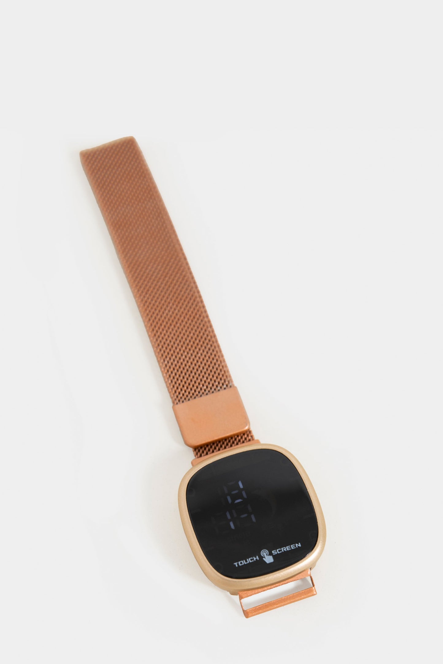 Digital Watch With Adjustable Chain Strap