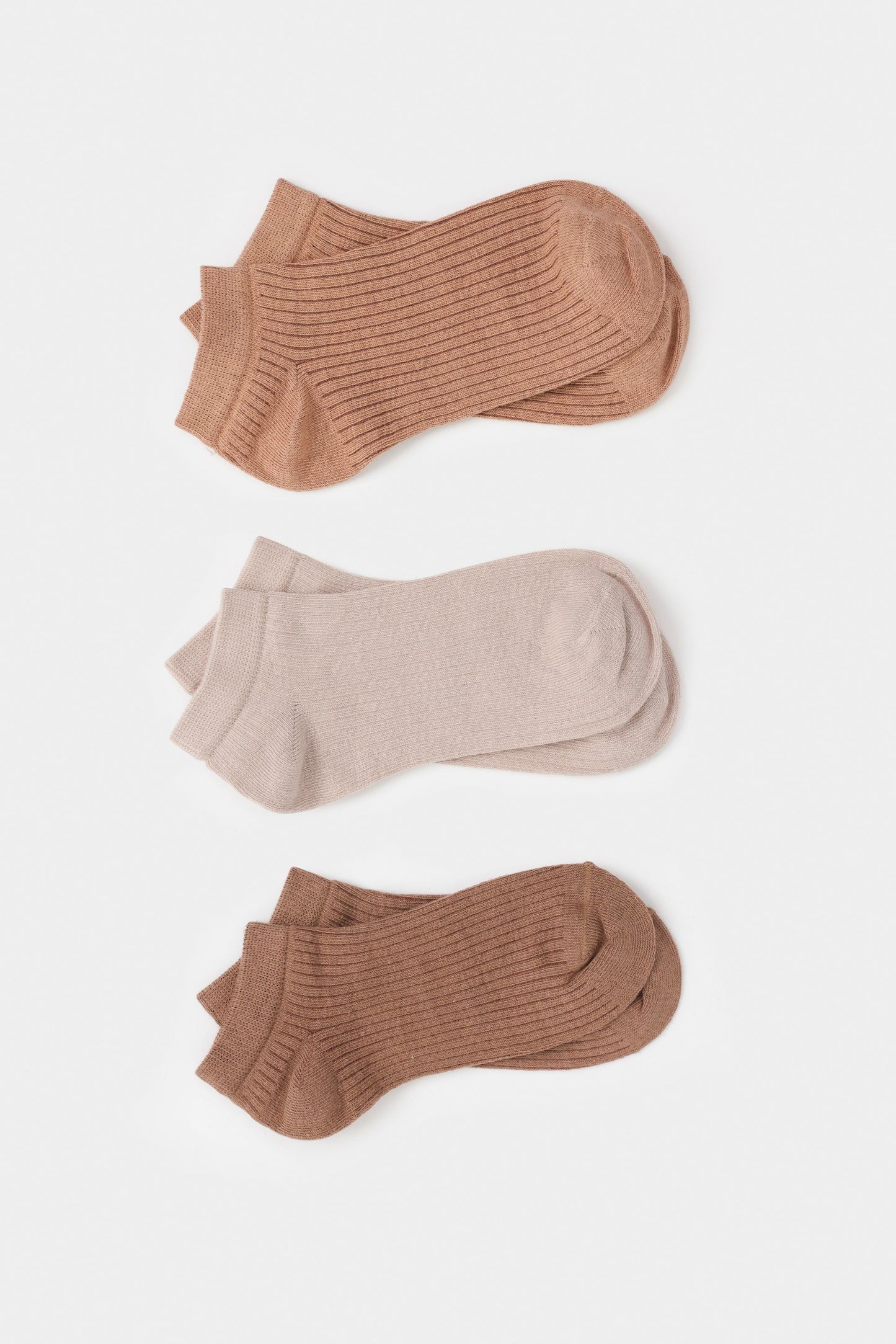 Pack Of 3 Ribbed Socks