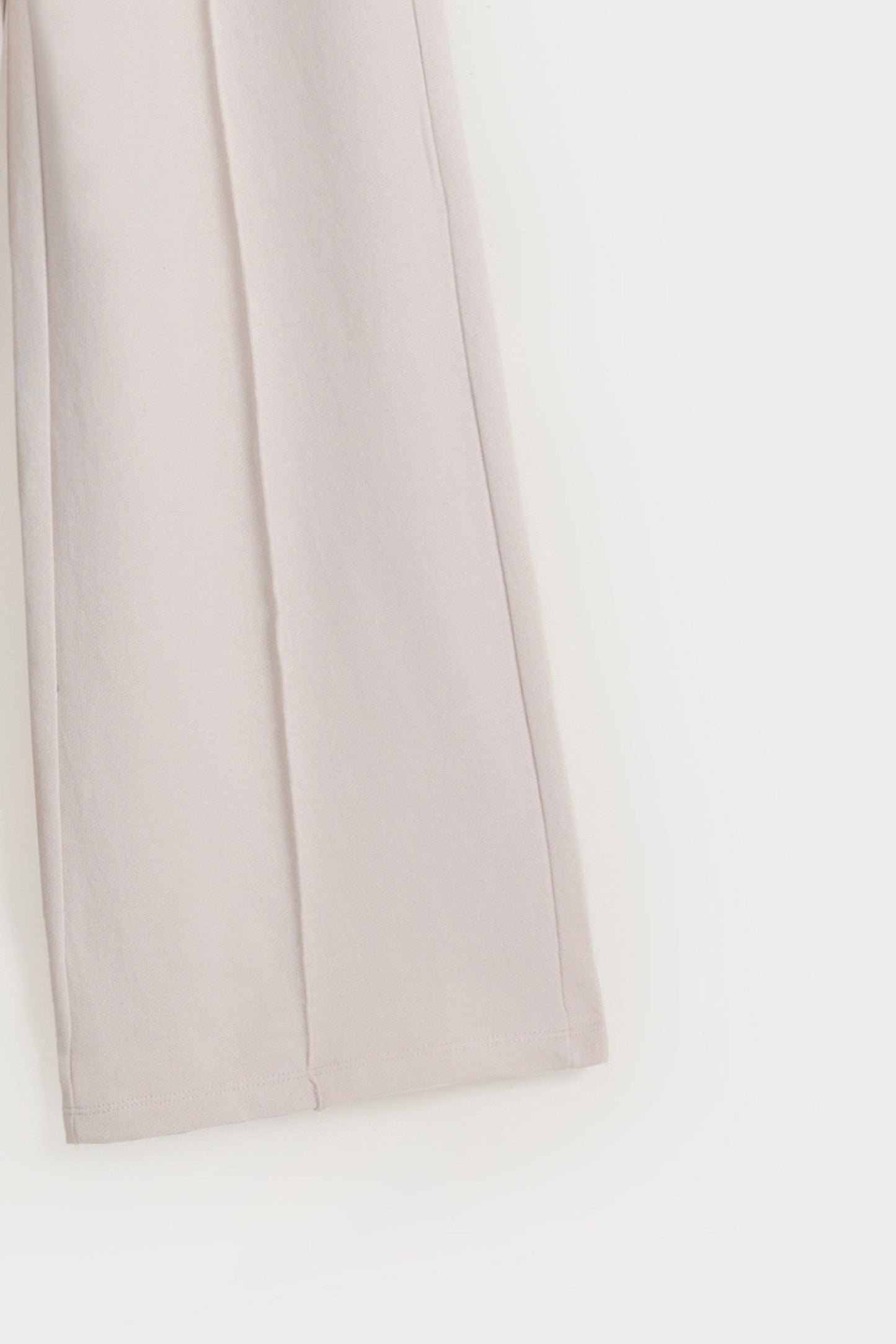 Wide Leg Trousers With Front Seam