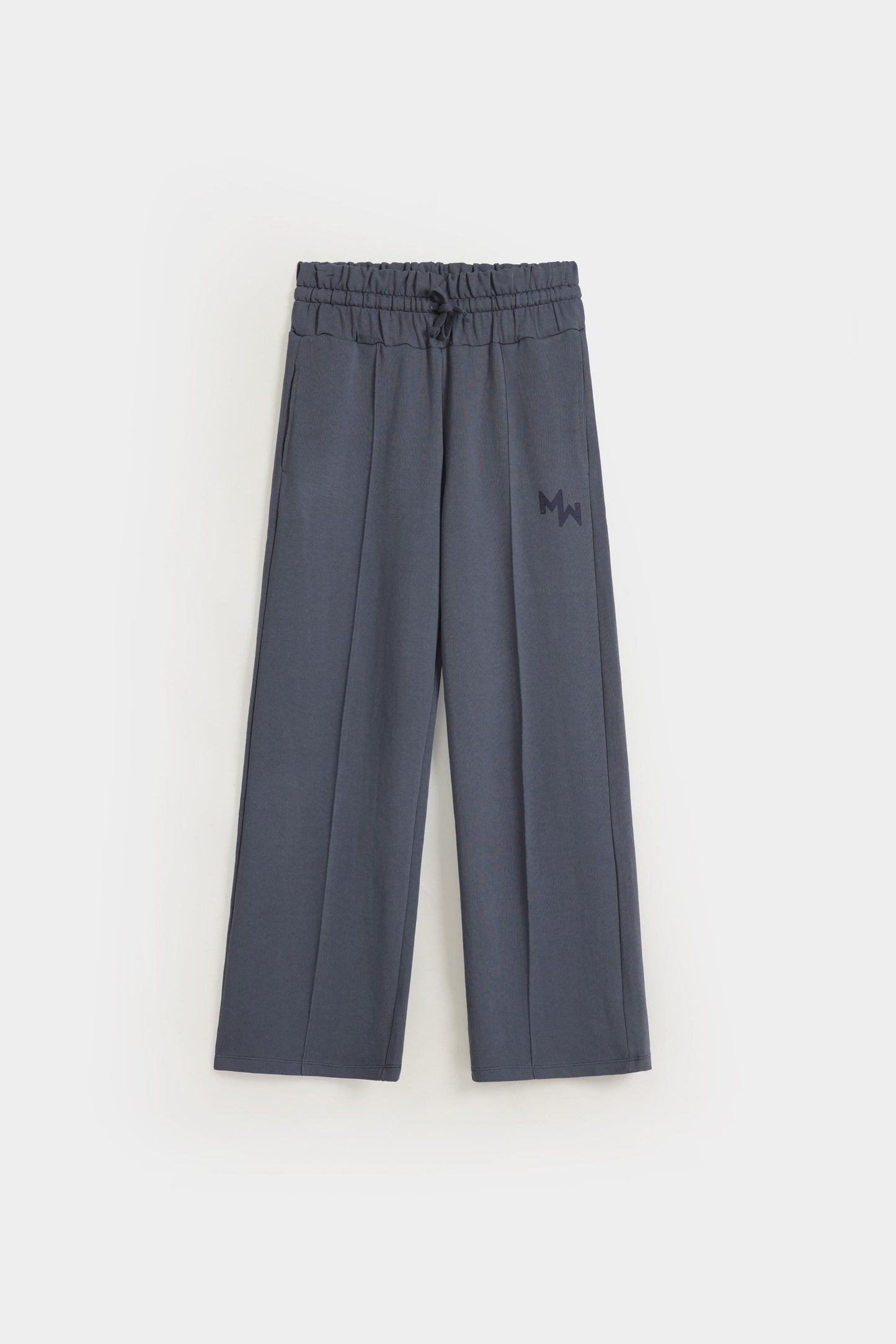 Wide Leg Trousers With Front Seam