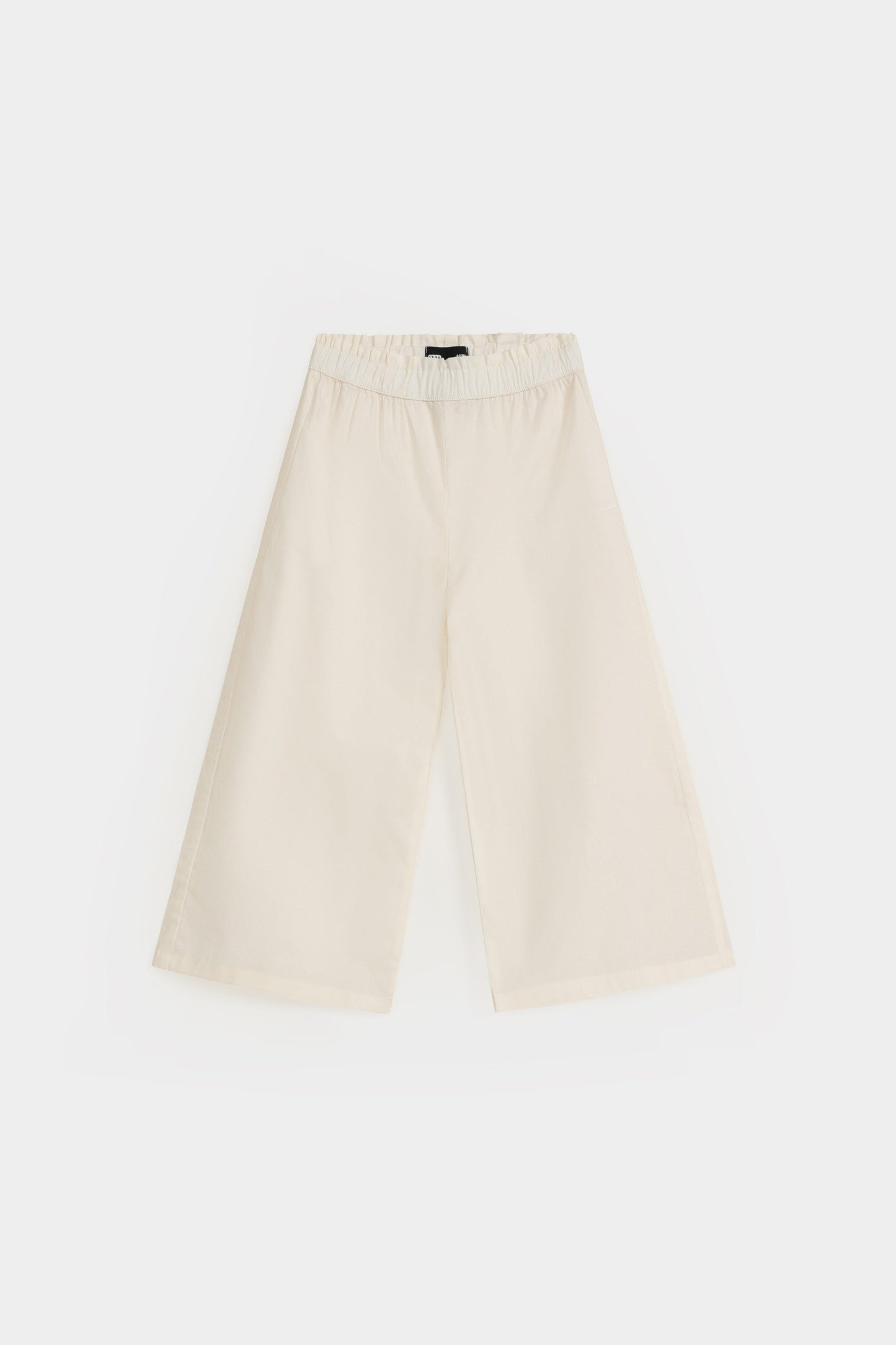 Embroidered Top Paired With Wide Leg