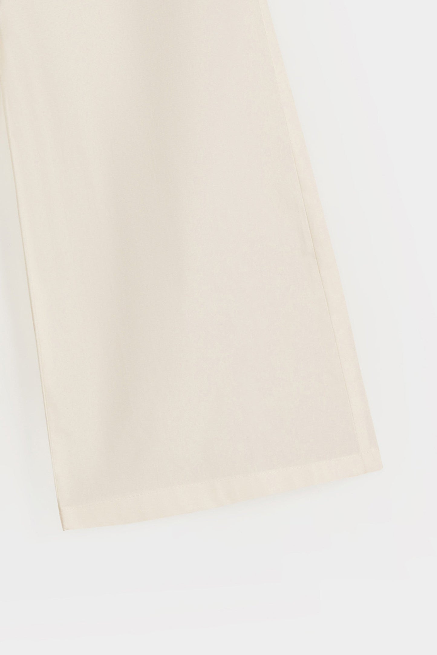 Embroidered Top Paired With Wide Leg