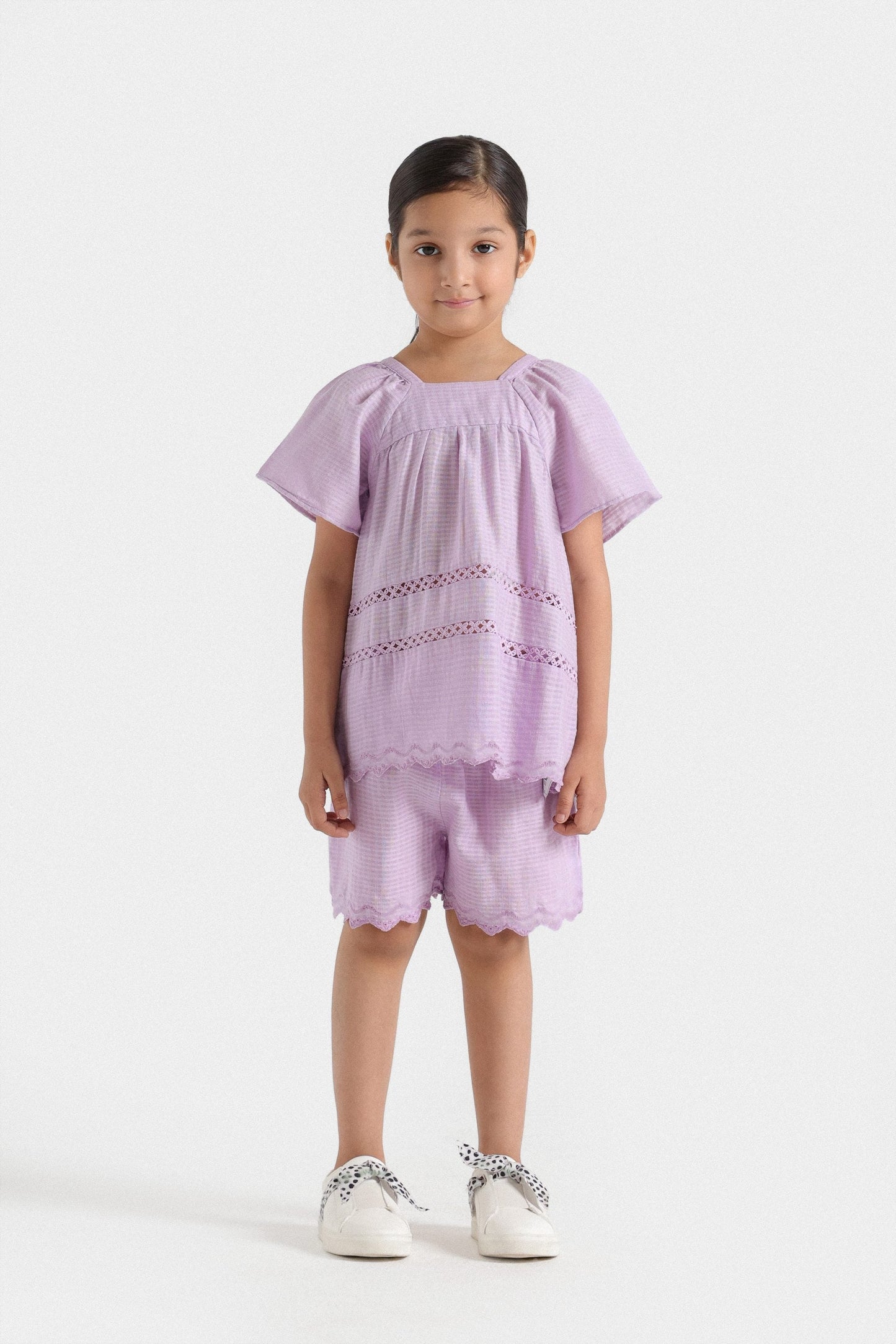 Embroidered Cut Work Co-Ord Set