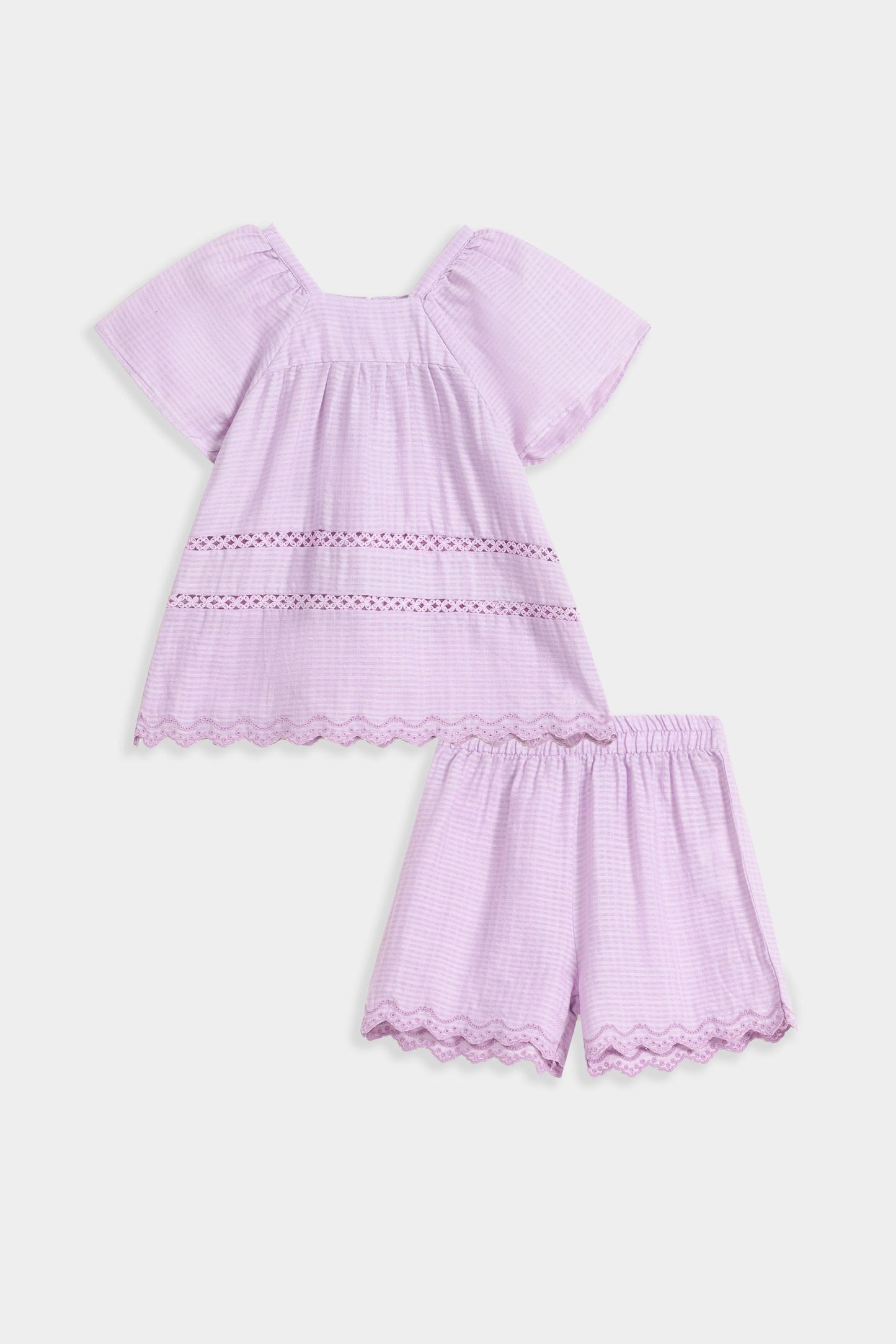 Embroidered Cut Work Co-Ord Set