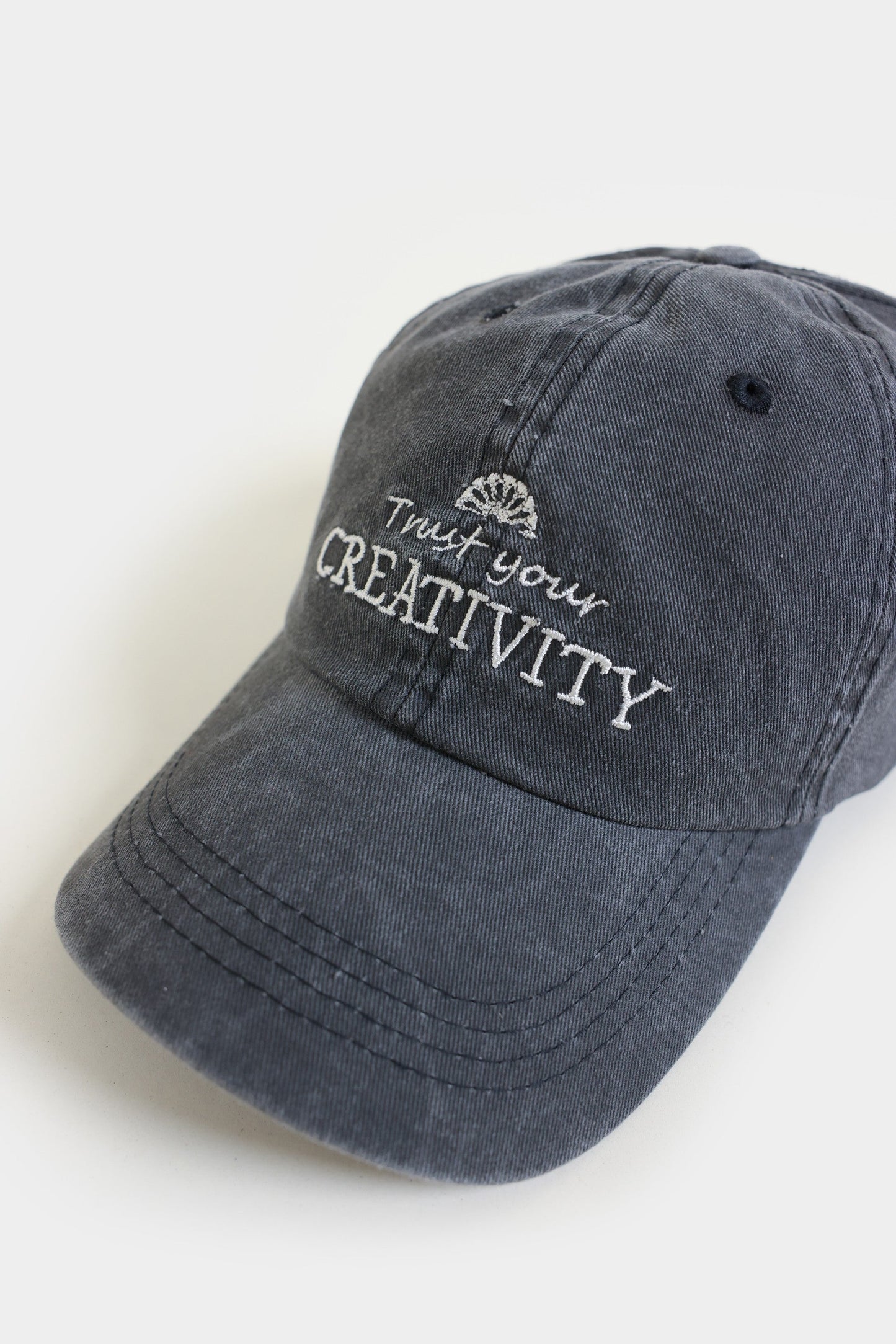 Denim Slogan P-Cap