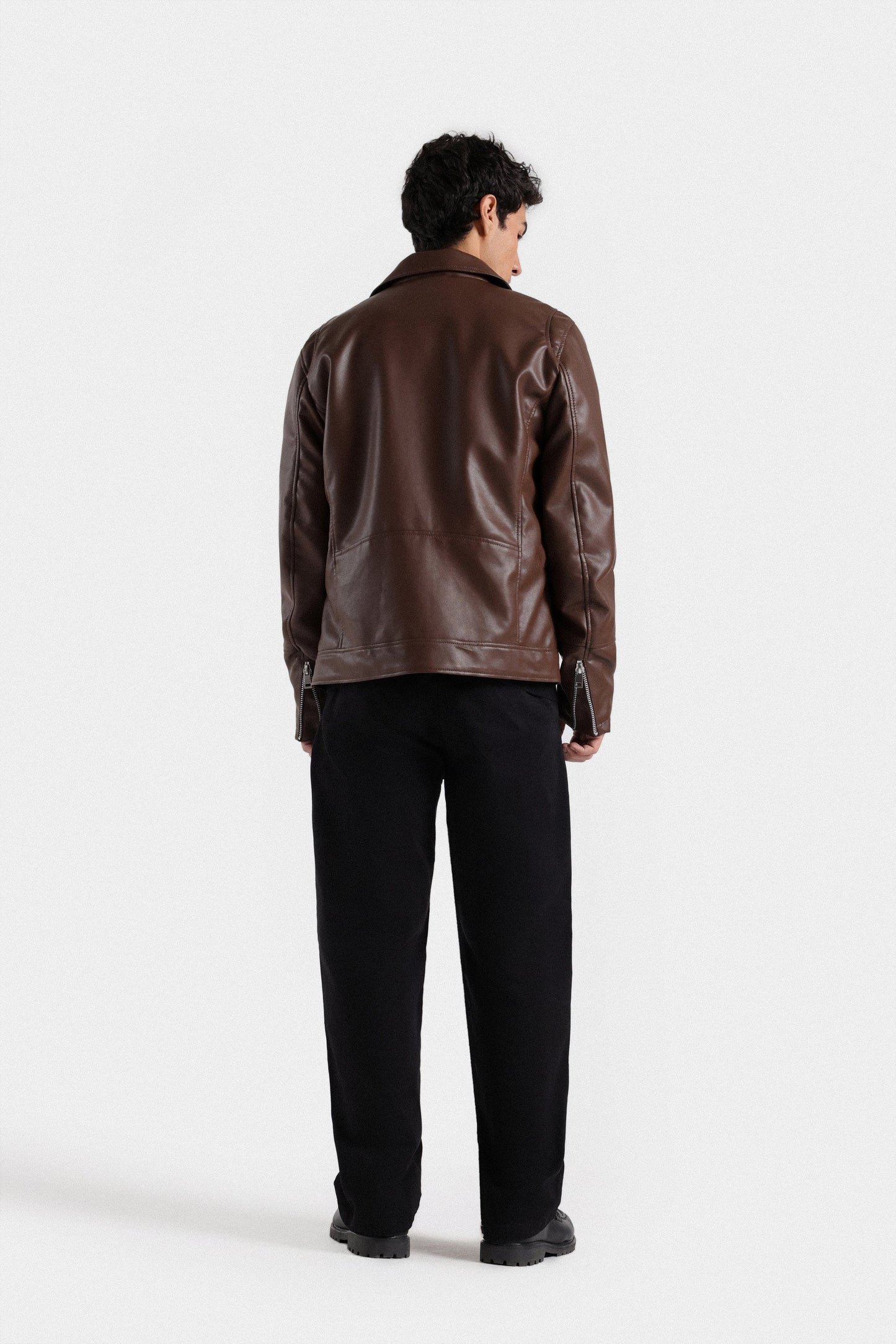 Faux Leather Biker Jacket