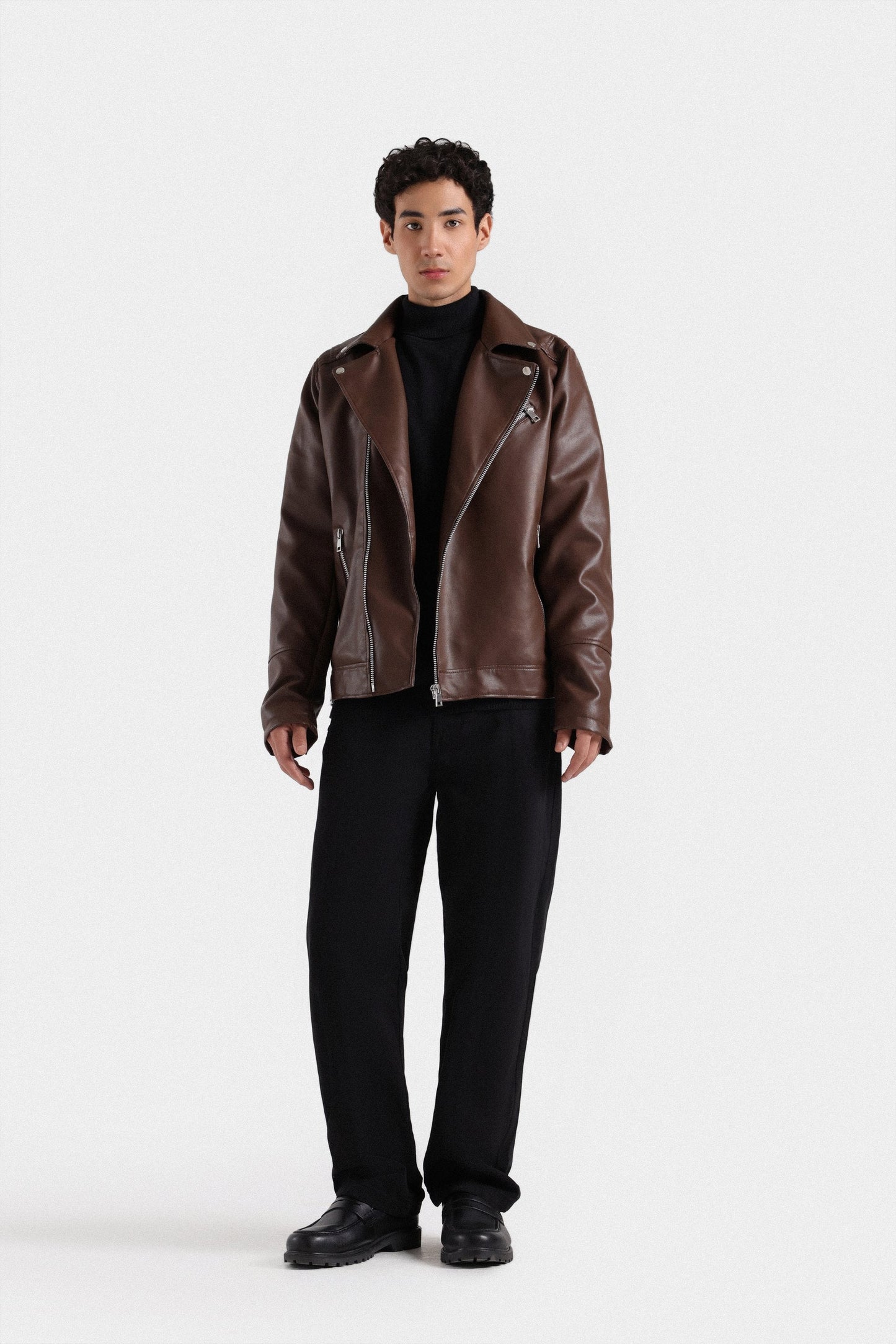 Faux Leather Biker Jacket