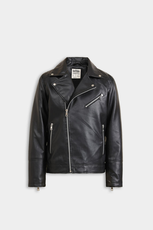 Faux Leather Biker Jacket