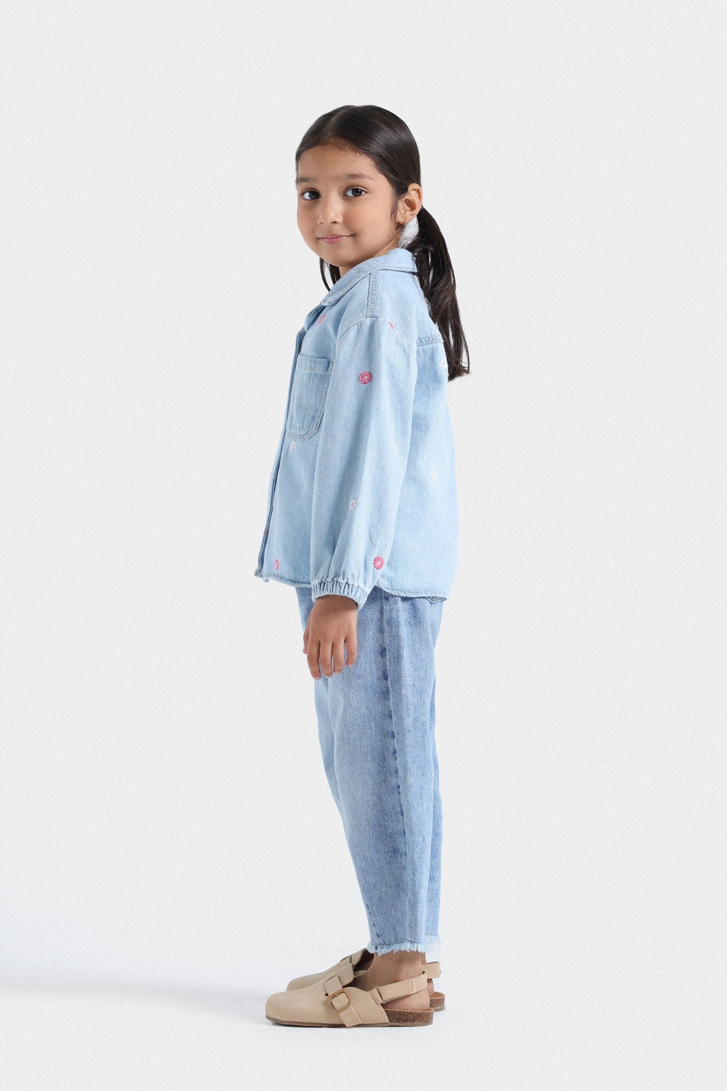 Embroidered Denim Shirt