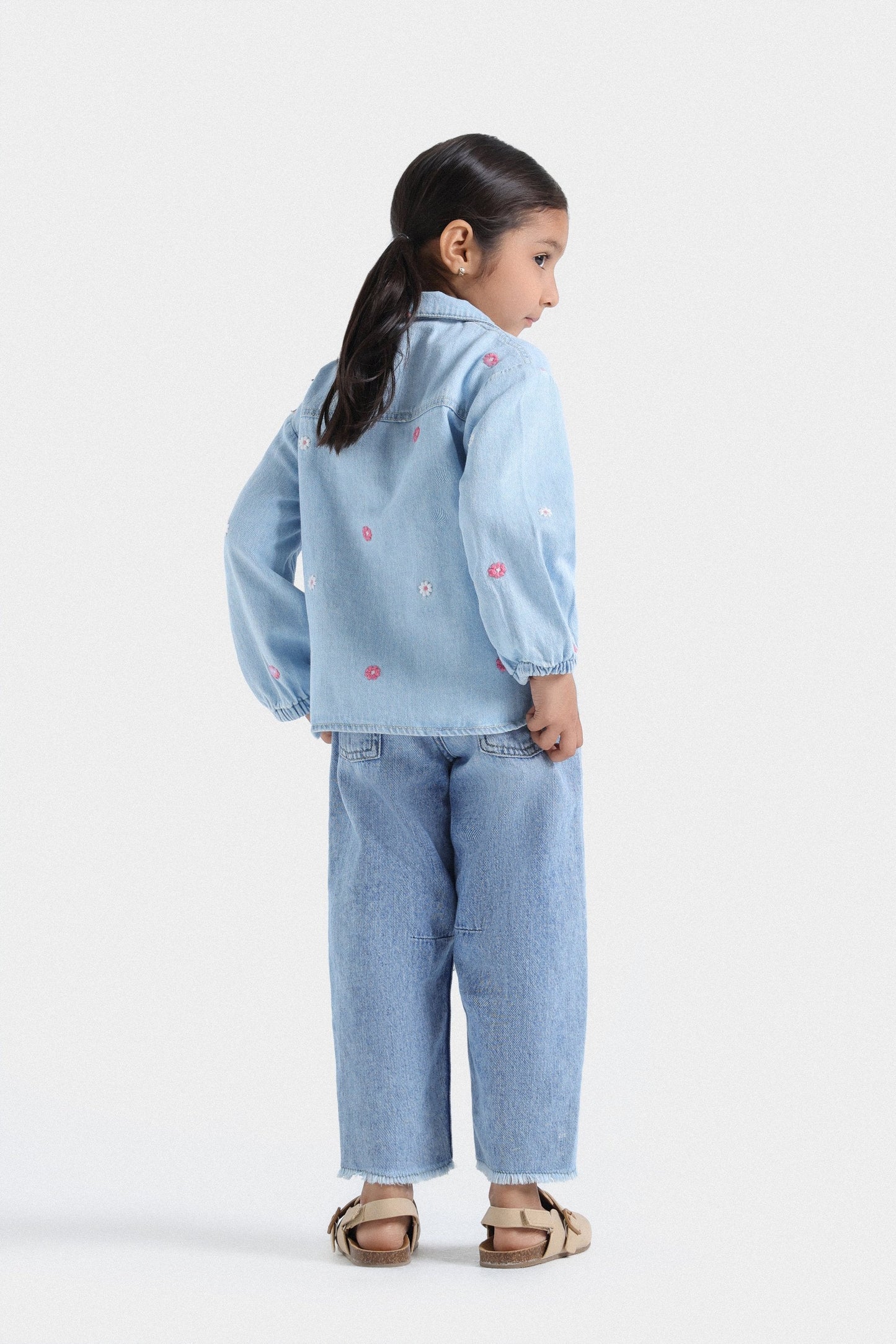 Embroidered Denim Shirt