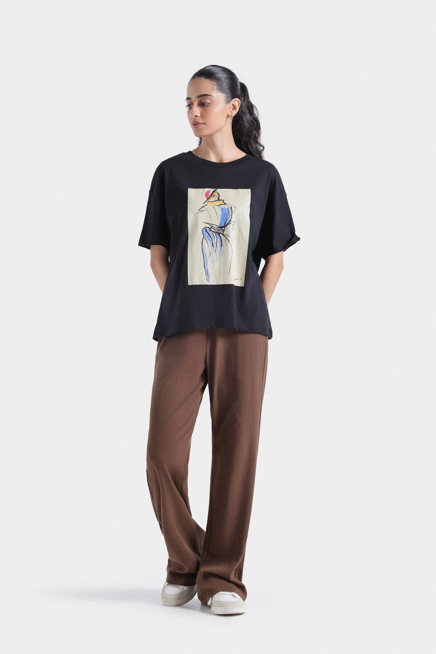 Basic Flared Trousers