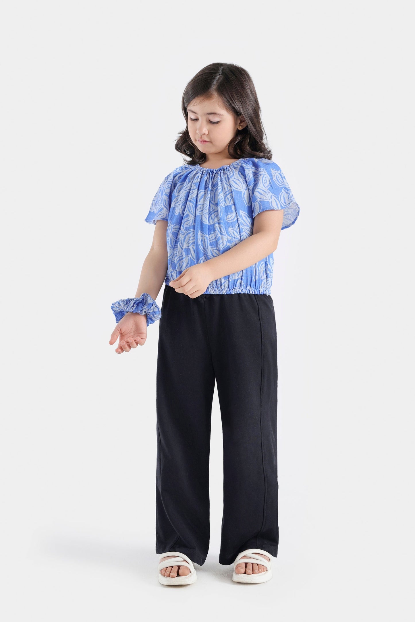 Elasticated Square Neckline Blouse