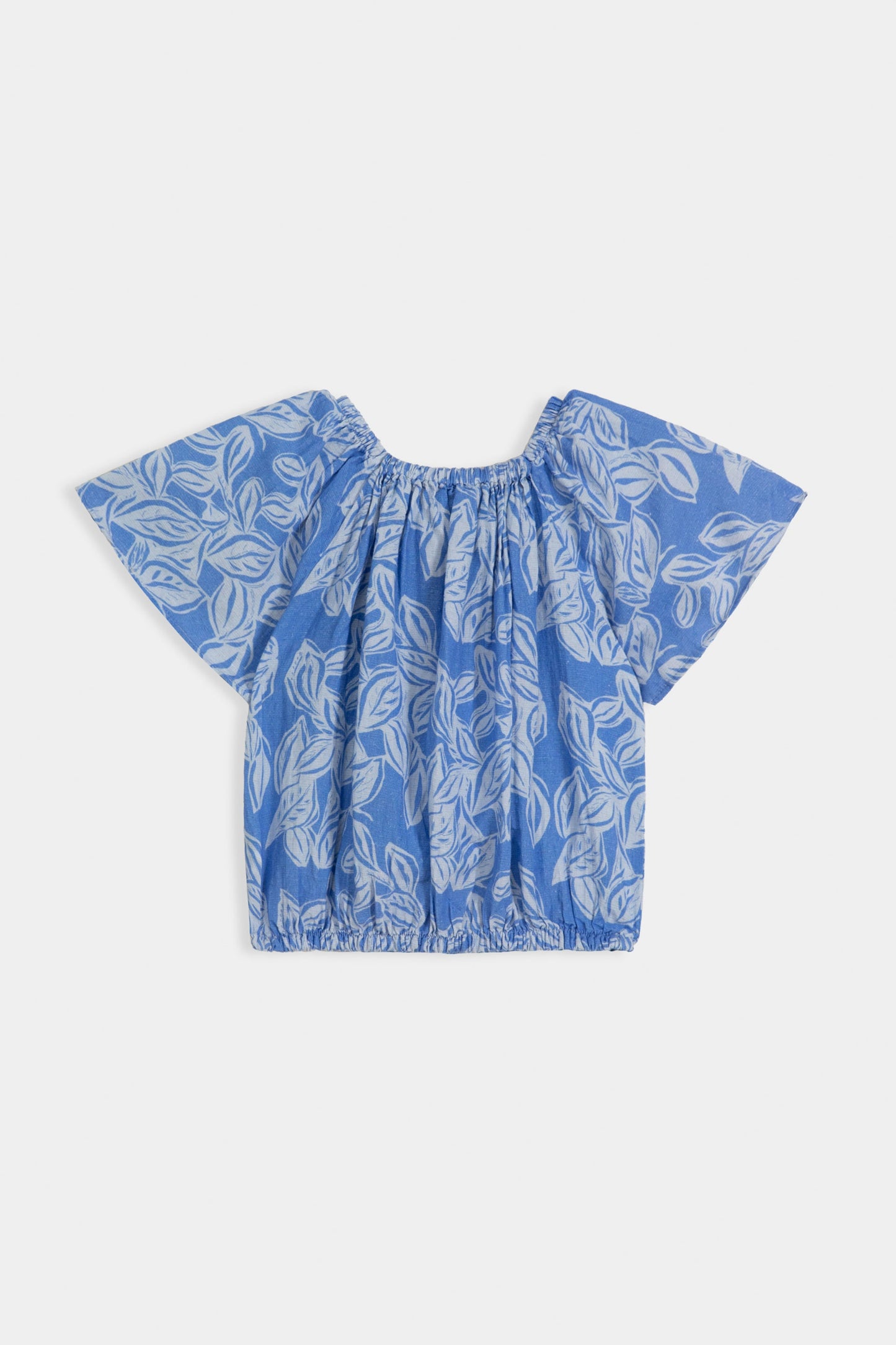 Elasticated Square Neckline Blouse