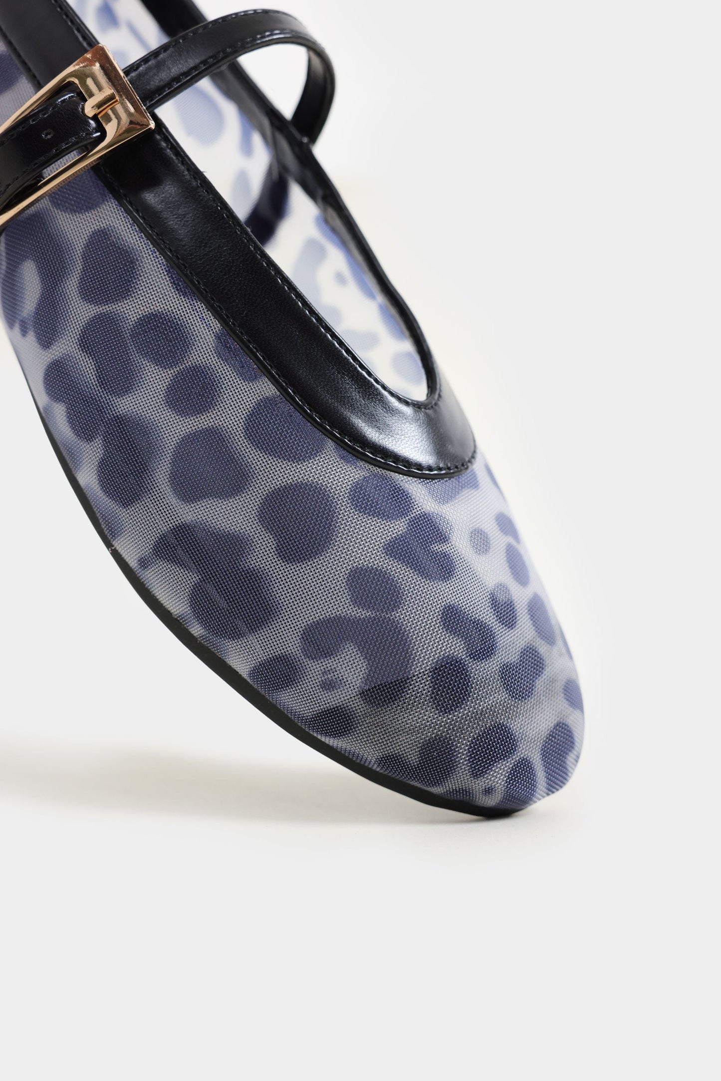 Leopard Mesh Mary Jane