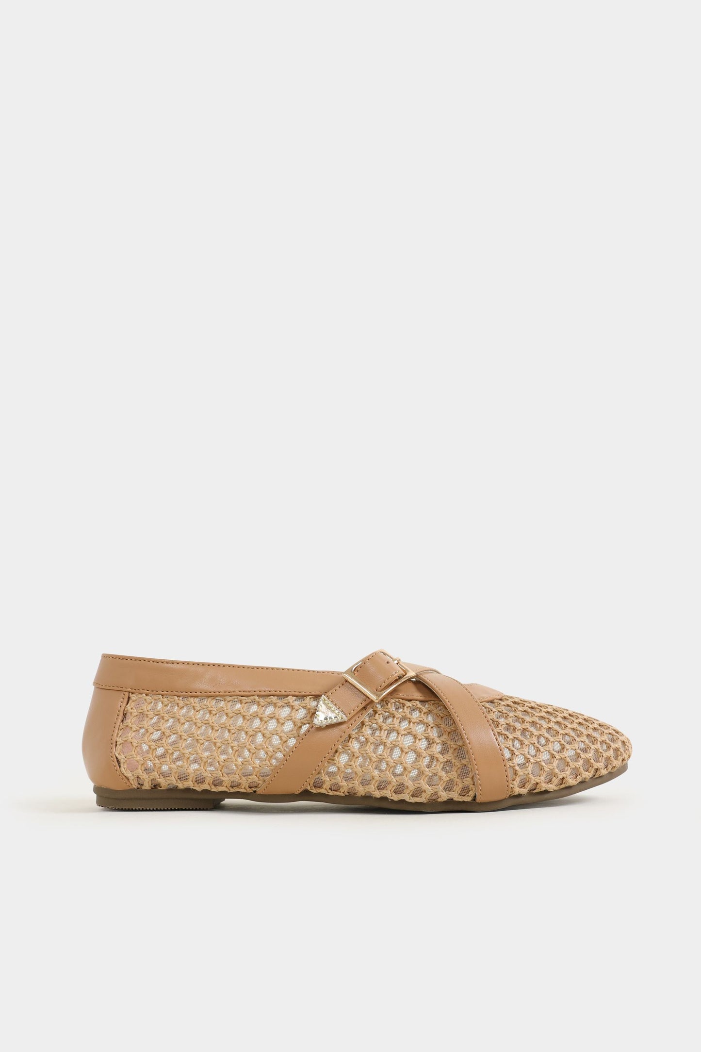 Braided Mesh Ballet Flats